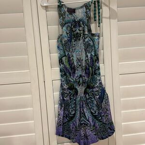Hale Bob Purple Floral Romper